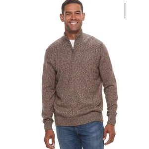 Croft&Barrow 3/4‎ zip sweater size xl